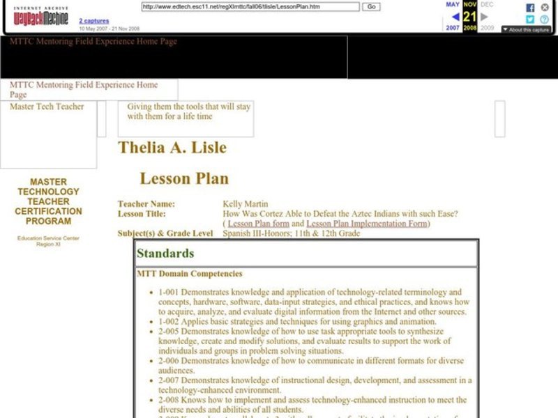 How Cortez Defeated the Aztecs Lesson Plan