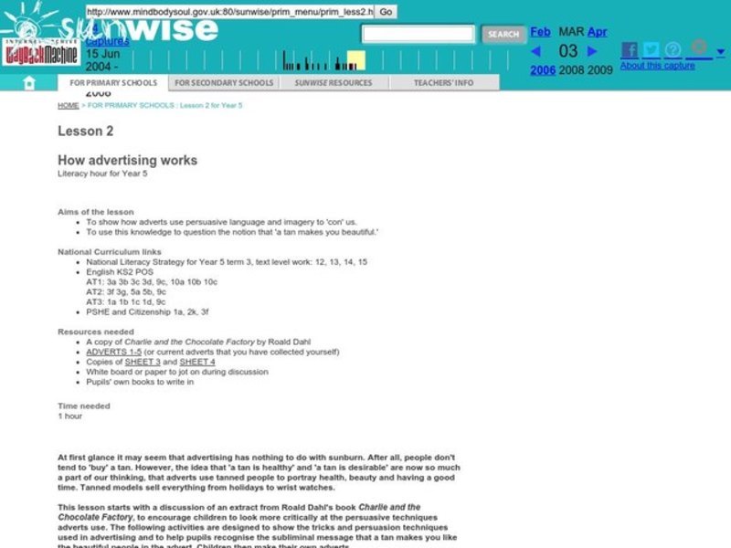 How Advertising Works Lesson Plan