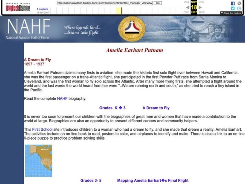 Amelia Earhart Putnam Lesson Plan