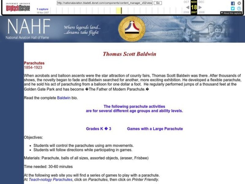 Games with a Large Parachute Lesson Plan