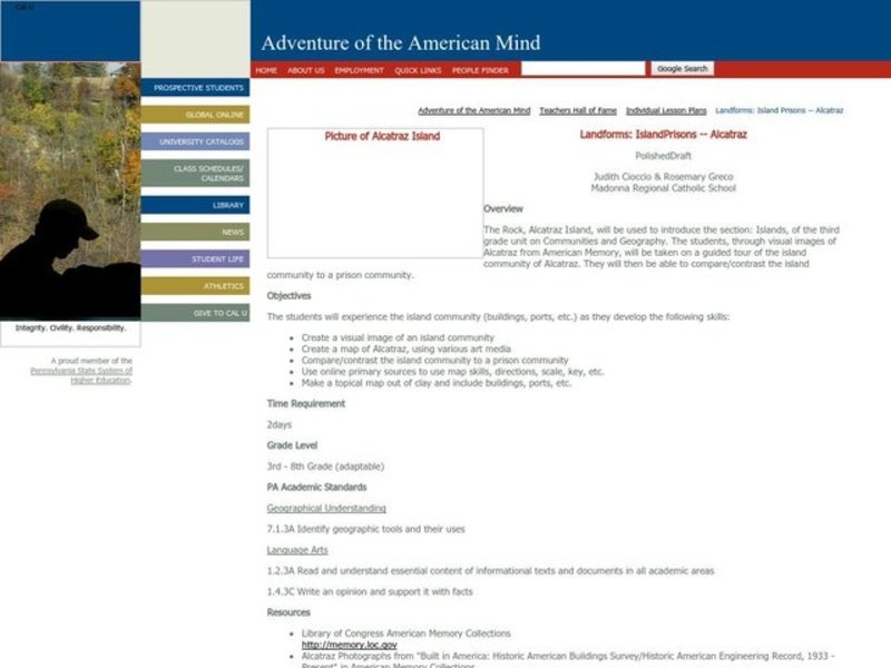 Geography: Islands and Alcatraz Lesson Plan