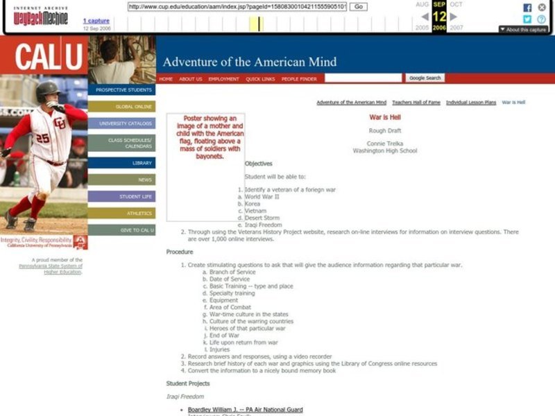 War is Hell Lesson Plan