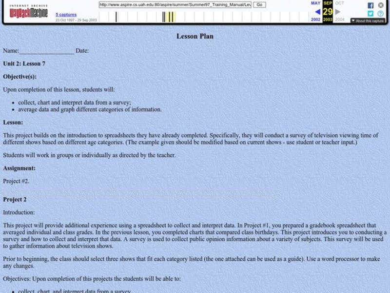 Unit 2: Lesson 7 Lesson Plan