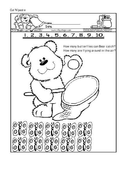 Cut and Paste Animals Worksheet