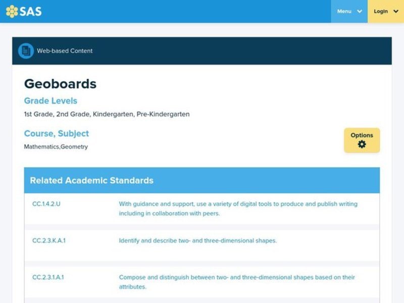 Geoboards Lesson Plan