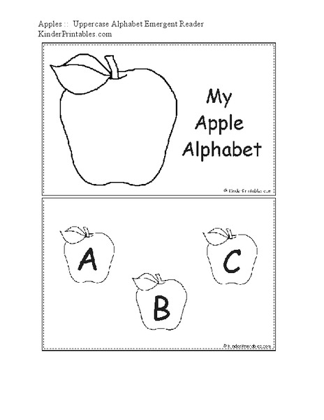 My Apple Alphabet: Mini-Book Worksheet