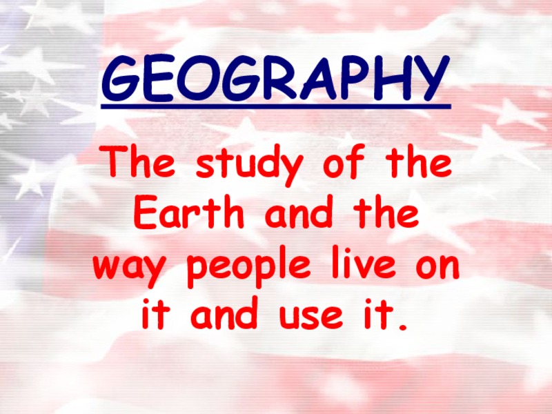 Geography PPT