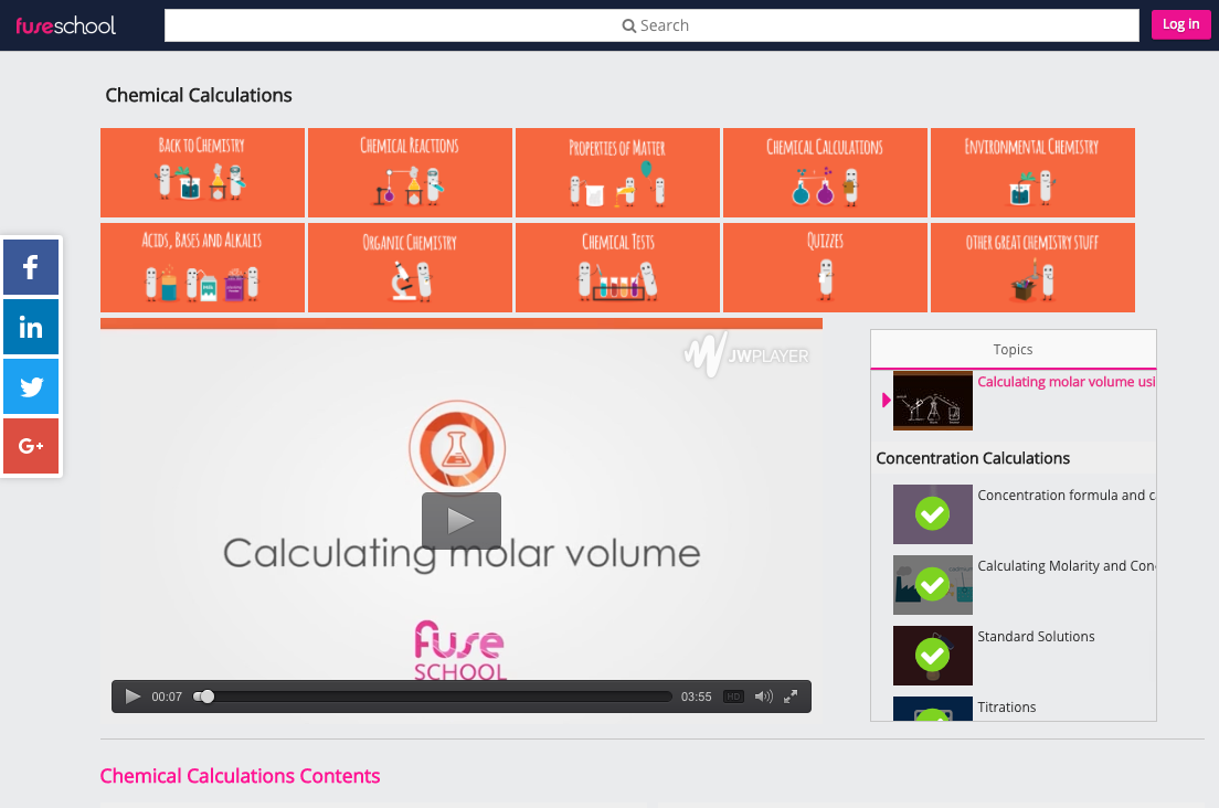 Calculating Molar Volume Using Experimental Data Instructional Video
