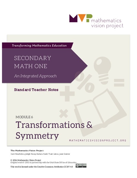 Transformations and Symmetry Unit Plan