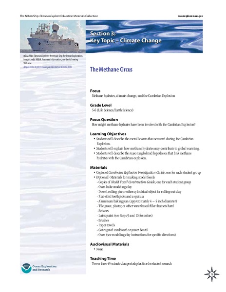 The Methane Circus Lesson Plan