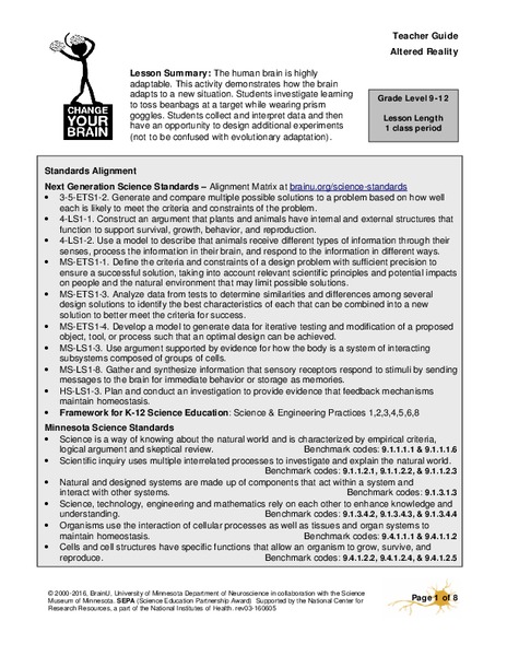 Altered Reality Lesson Plan