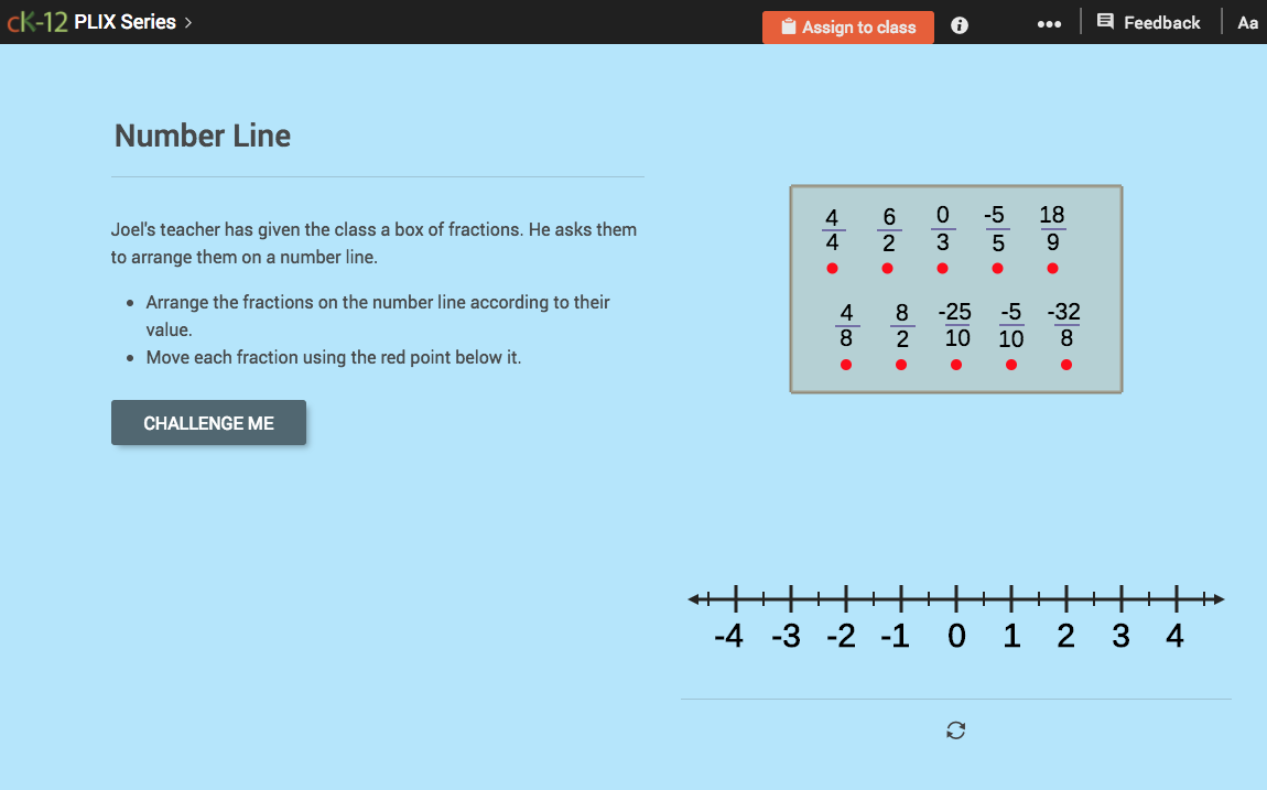 Equivalent Fractions: Number Line Interactive