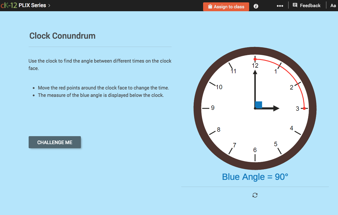 Rotations in Radians: Clock Conundrum Interactive