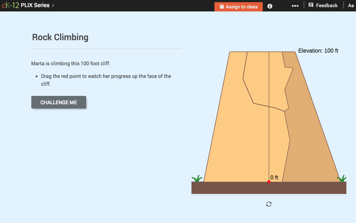 Percent of a Number: Rock Climbing Interactive