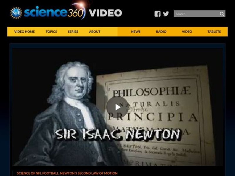 Science of NFL Football: Newton's Second Law of Motion Instructional Video