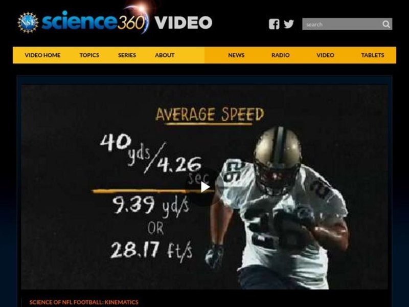 Science of NFL Football: Kinematics Instructional Video
