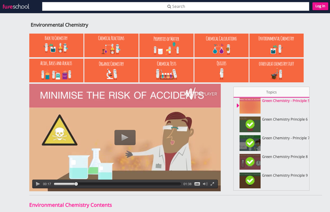 Green Chemistry - Principle 5 Instructional Video