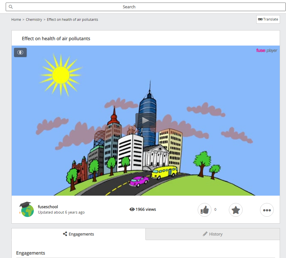 Effect on Health of Air Pollutants Instructional Video