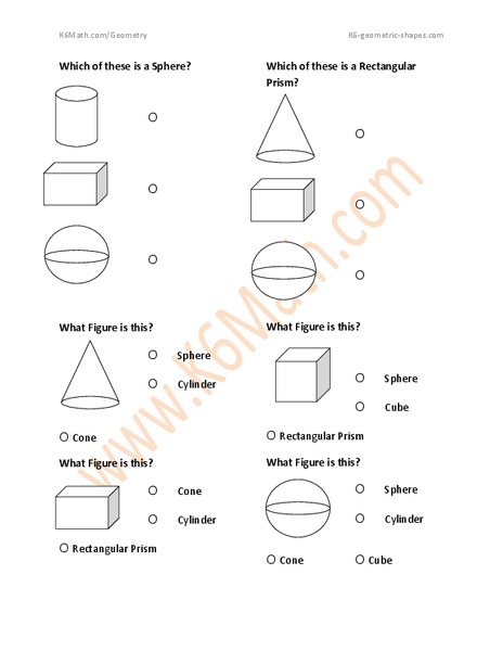 Geometric Figures Worksheet