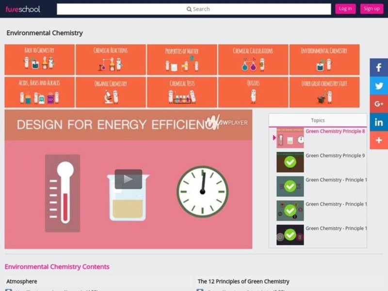 Green Chemistry - Principle 8 Instructional Video