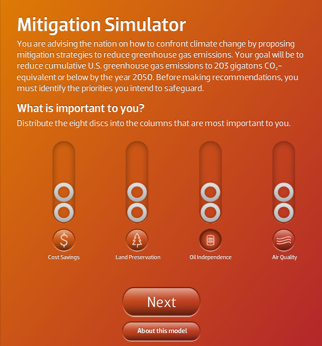 Mitigation Simulator Interactive