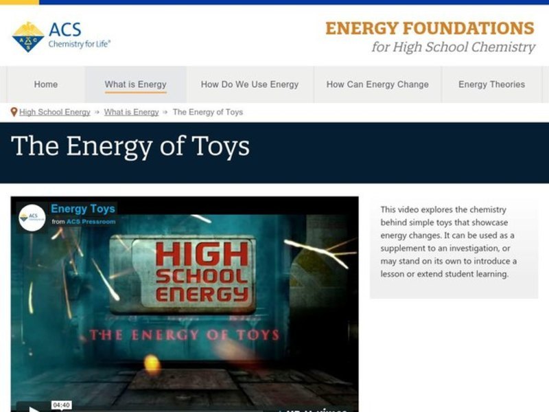 The Energy of Toys Instructional Video