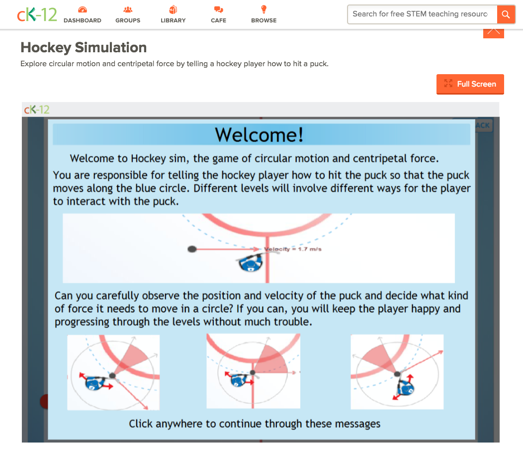 Hockey Simulation Interactive
