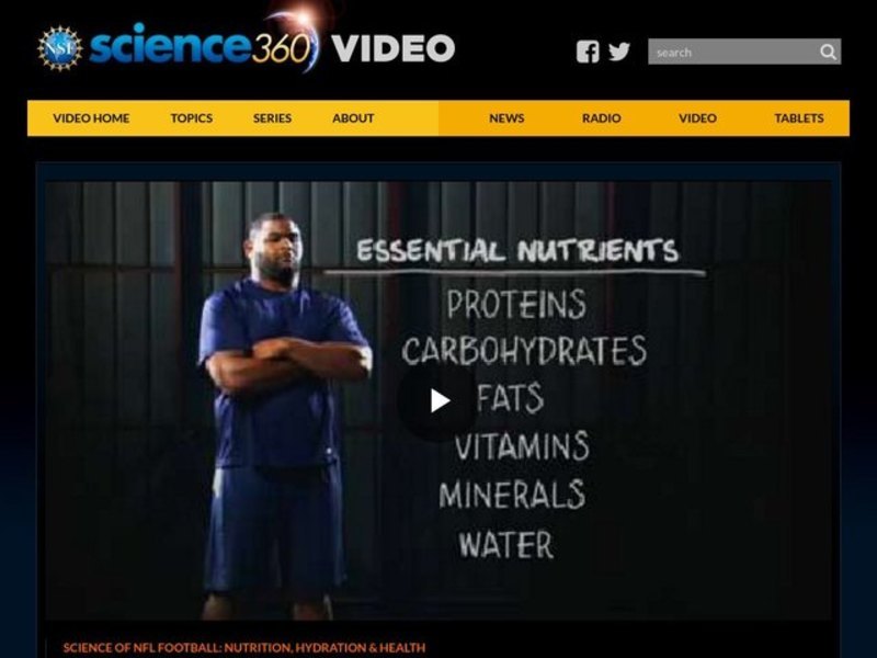 Science of NFL Football: Nutrition, Hydration and Health Instructional Video