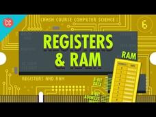 Registers and RAM: Crash Course Computer Science #6 Instructional Video