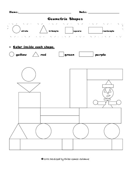 Geometric Shapes Lesson Plan