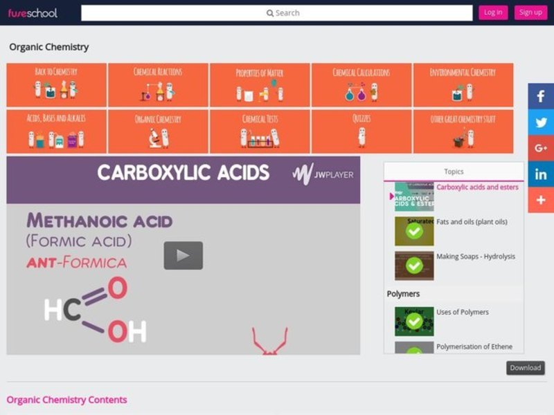 Carboxylic Acids and Esters Instructional Video