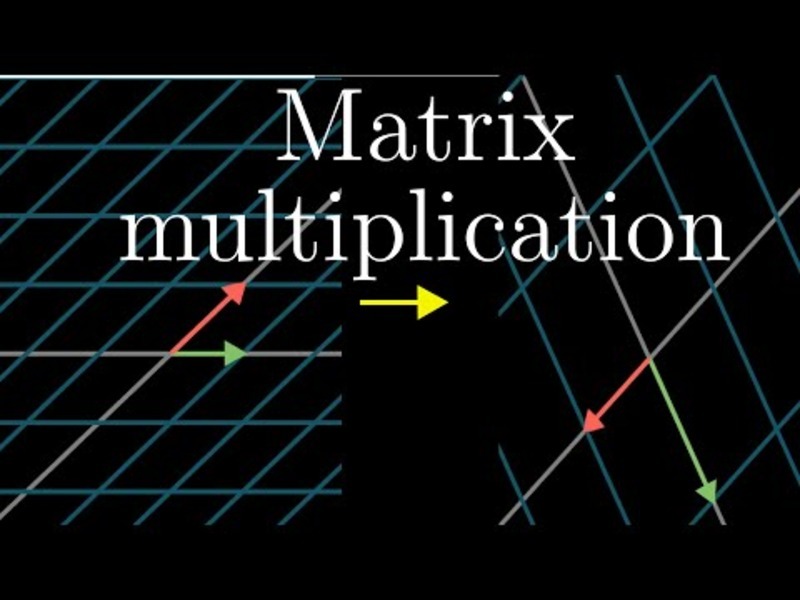 Matrix Multiplication as Composition | Essence of Linear Algebra, Chapter 4 Instructional Video