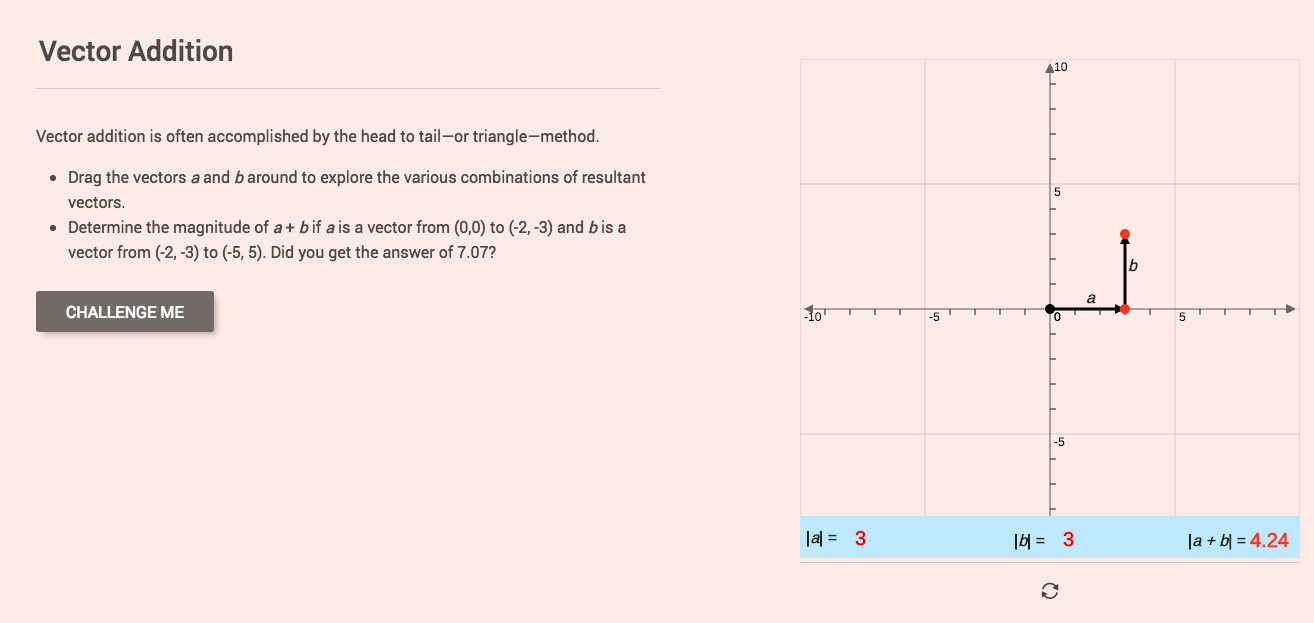 Vector Addition Interactive