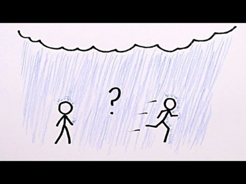 Is it Better to Walk or Run in the Rain? Instructional Video