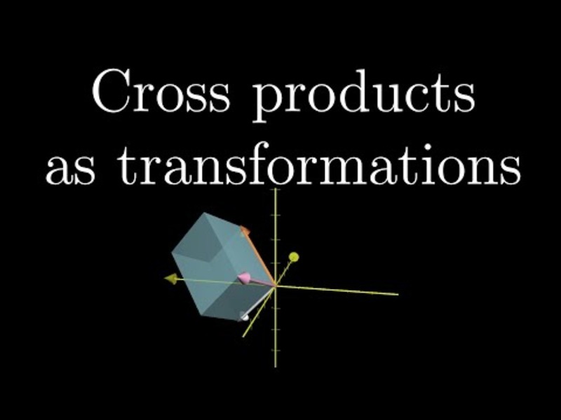 Cross Products in the Light of Linear Transformations | Essence of Linear Algebra Chapter 8 Part 2 Instructional Video