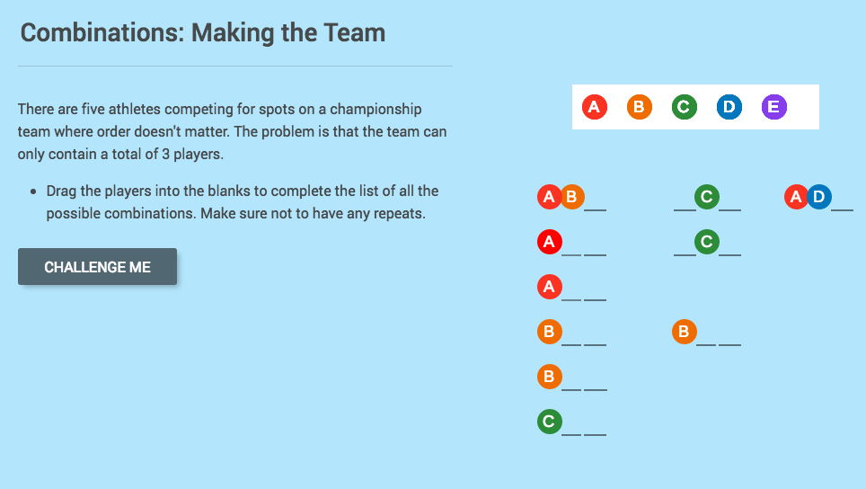 Combinations: Making the Team Interactive