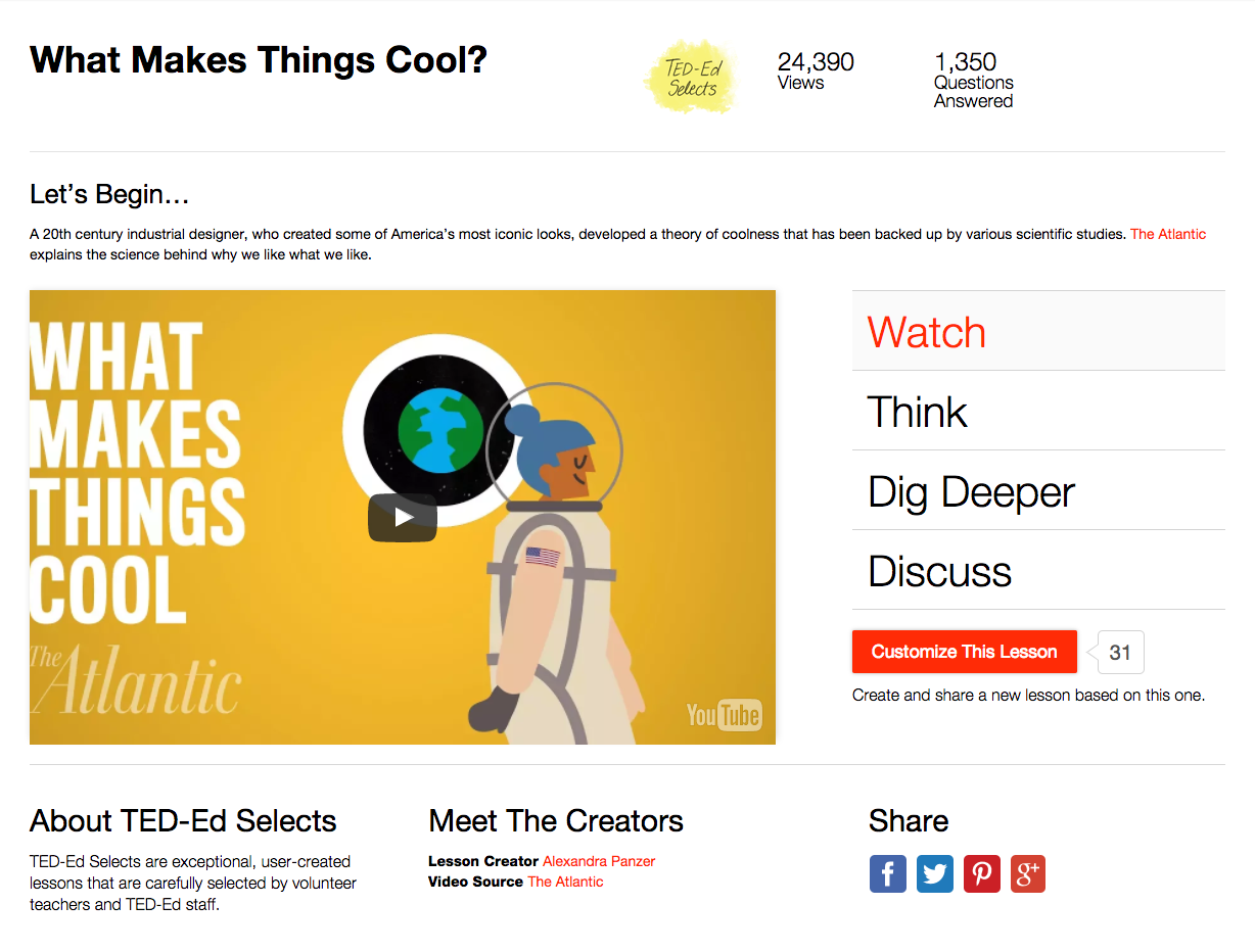 What Makes Things Cool? Instructional Video