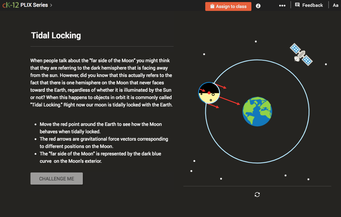Revolutions of Earth: Tidal Locking Interactive