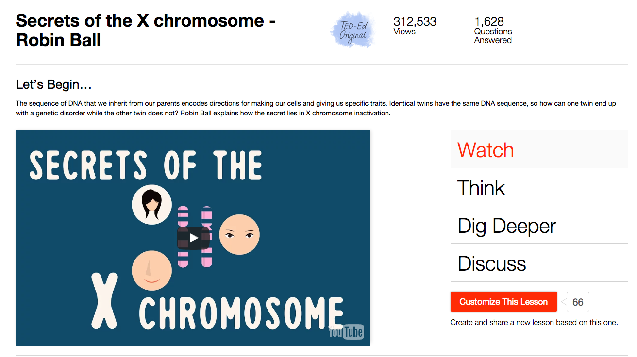Secrets of the X Chromosome Instructional Video