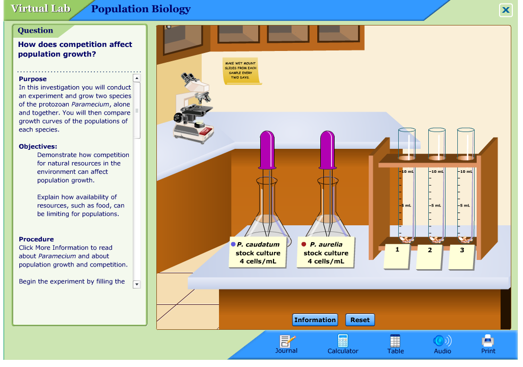 Population Biology Interactive