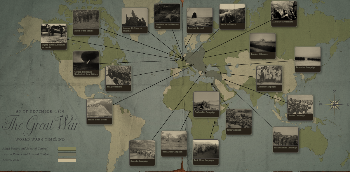 The Great War: A Visual History Interactive