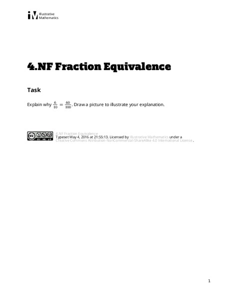 Fraction Equivalence Assessment