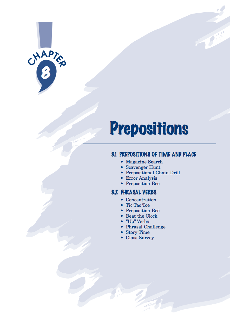 Prepositions Activity