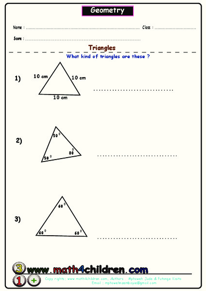 Geometry Worksheet