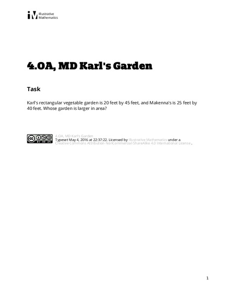 Karl's Garden Assessment