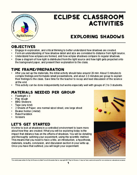 Exploring Shadows Activity