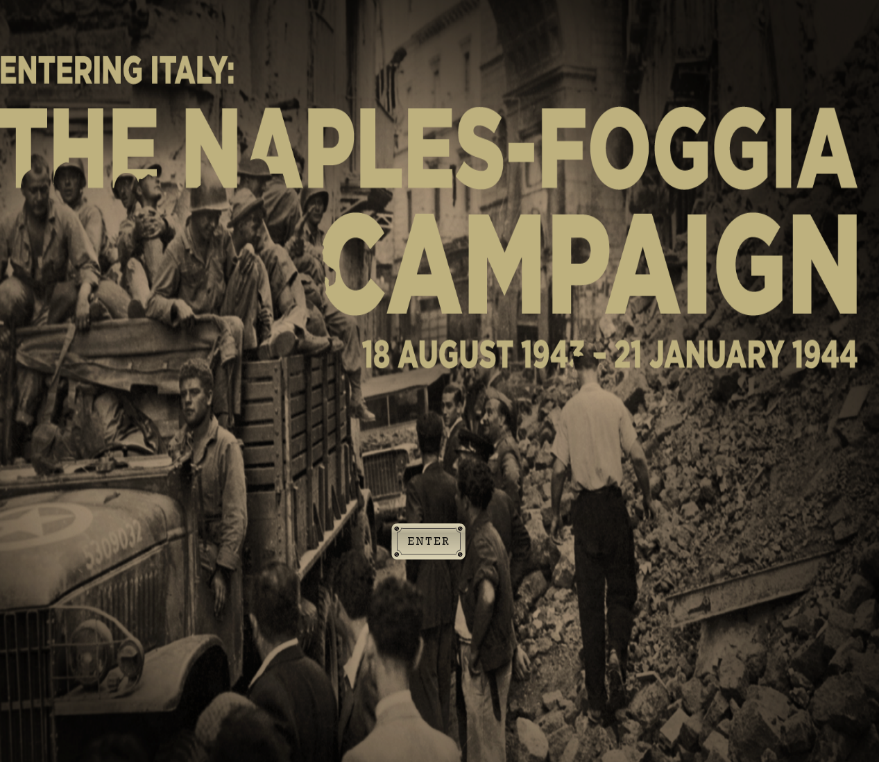 Entering Italy: The Naples-Foggia Campaign Interactive