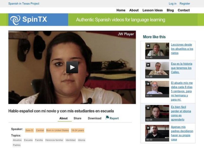 Spanish Video For Language Learning Interactive