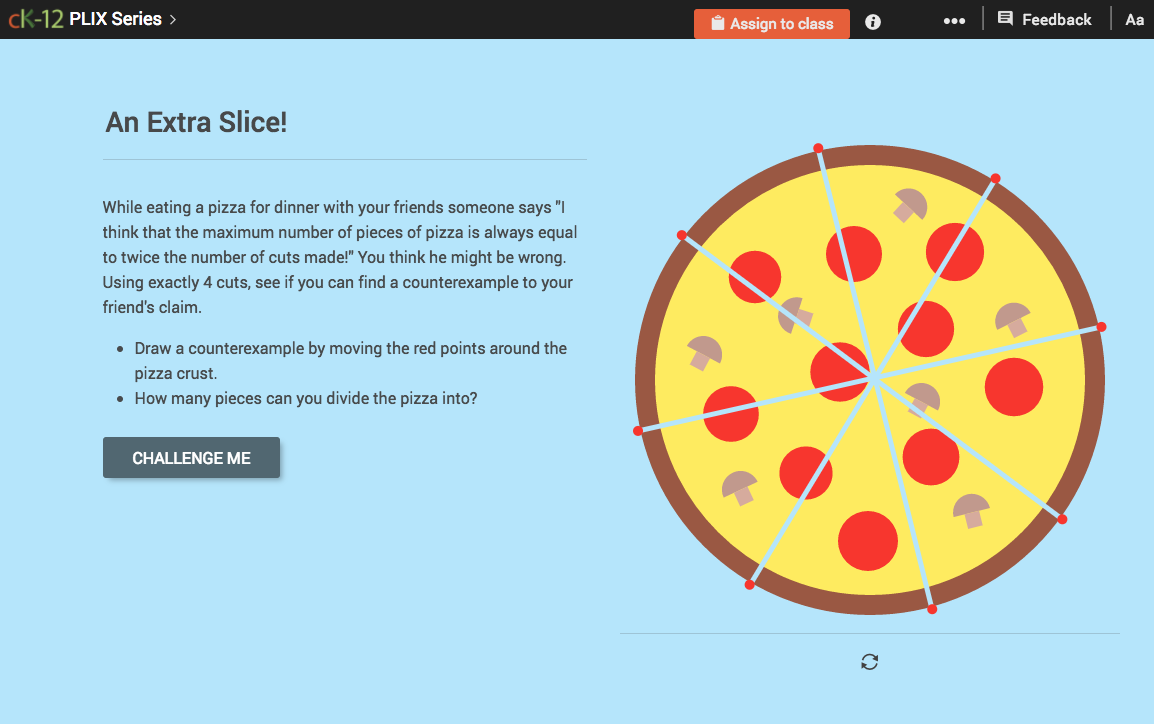 Conjectures and Counterexamples: An Extra Slice! Interactive