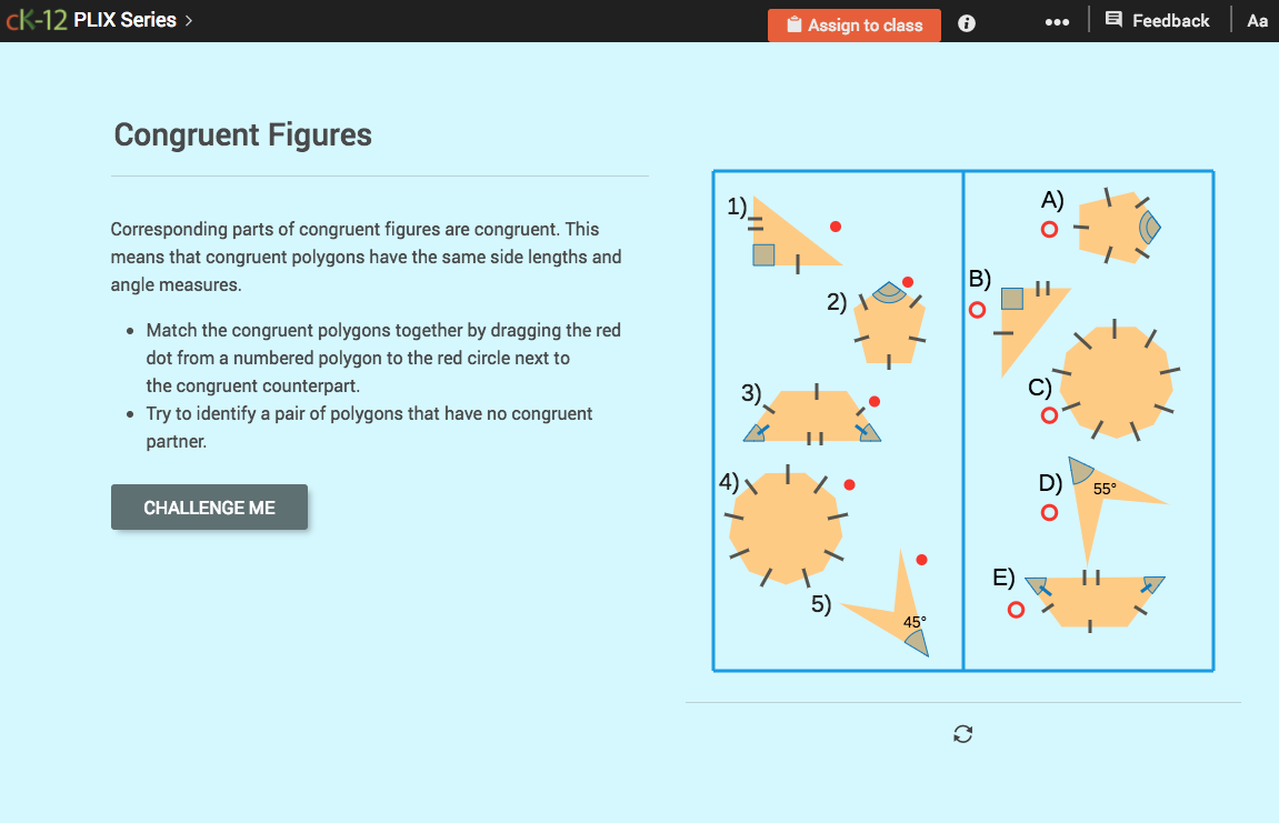 Properties of Congruence: Congruent Figures Interactive